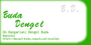 buda dengel business card